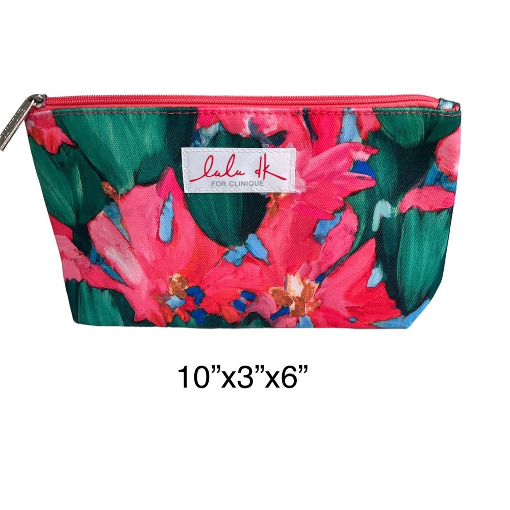 Clinique cosmetic bag, pretty floral, never used